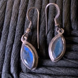 Sterling silver moonstone earrings